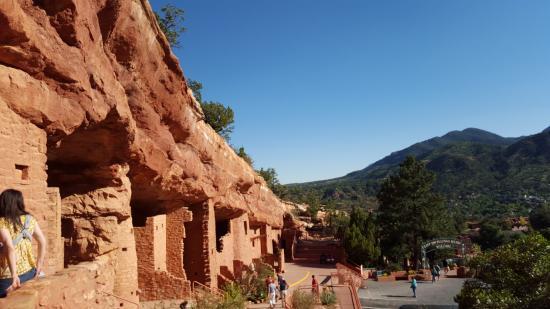 Skalne domostwa w Manitou Springs